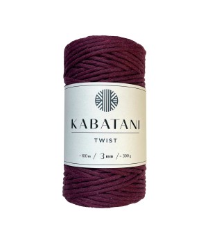 TWIST ~ 3 mm ~ AUBERGINE