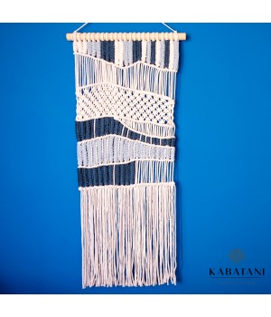 Océan - Grand mur de macramé