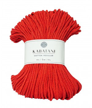 COTTON CORD, REGULAR
~ 5 mm ~ ORANGE/RED