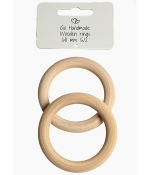 ORGANIC WOODEN RINGS ~ D68...