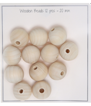 ORGANIC WOODEN BEADS ~ D20...