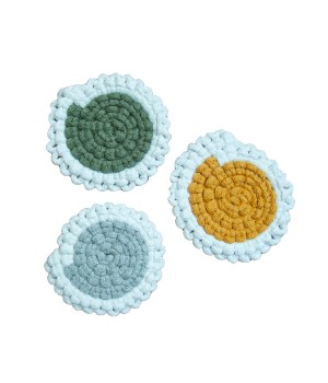 DESSOUS DE VERRE EN MACRAME