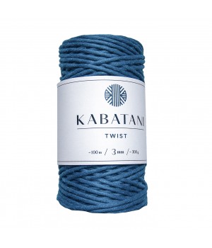 TWIST ~ 3 mm ~ PEACOCK BLUE