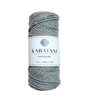 MACRAMÉ ~ 4 mm ~ GRIS FONCÉ