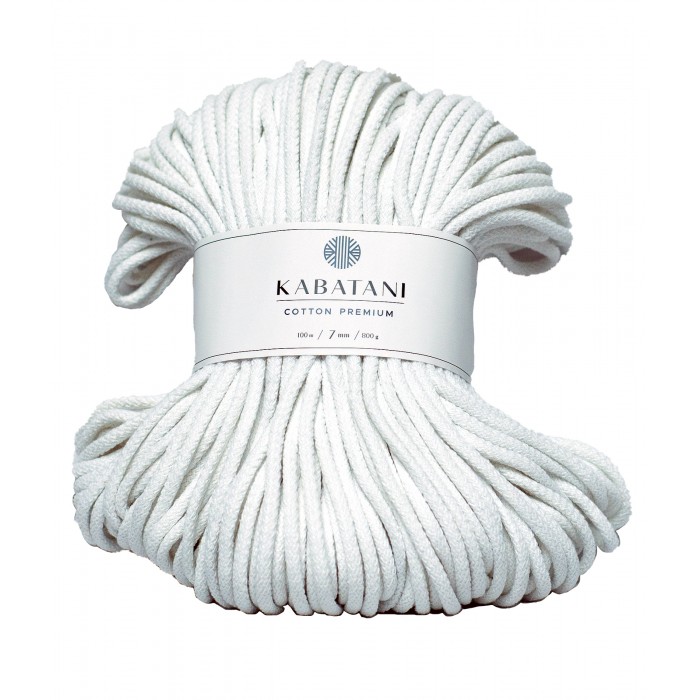 CORDON COTON TRESSÉ
~ 7 mm ~ BLANC