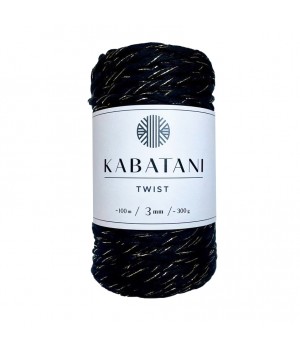 TWIST ~ 3 mm ~ GOLDEN BLACK