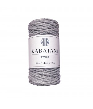 TWIST ~ 3 mm ~ SILVER GREY