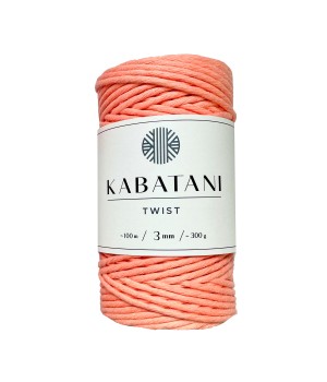 TWIST ~ 3 mm ~ DEEP SALMON